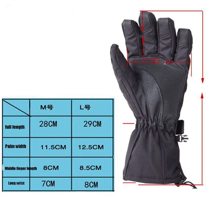 Новинка мужские лыжные перчатки для сноуборда снегоходы мотоциклетные зимние