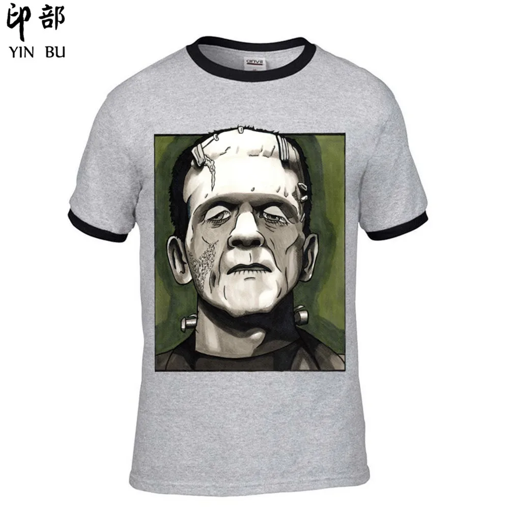 Новая футболка из 100% хлопка с изображением фильма ужас Франкенштейна модная для