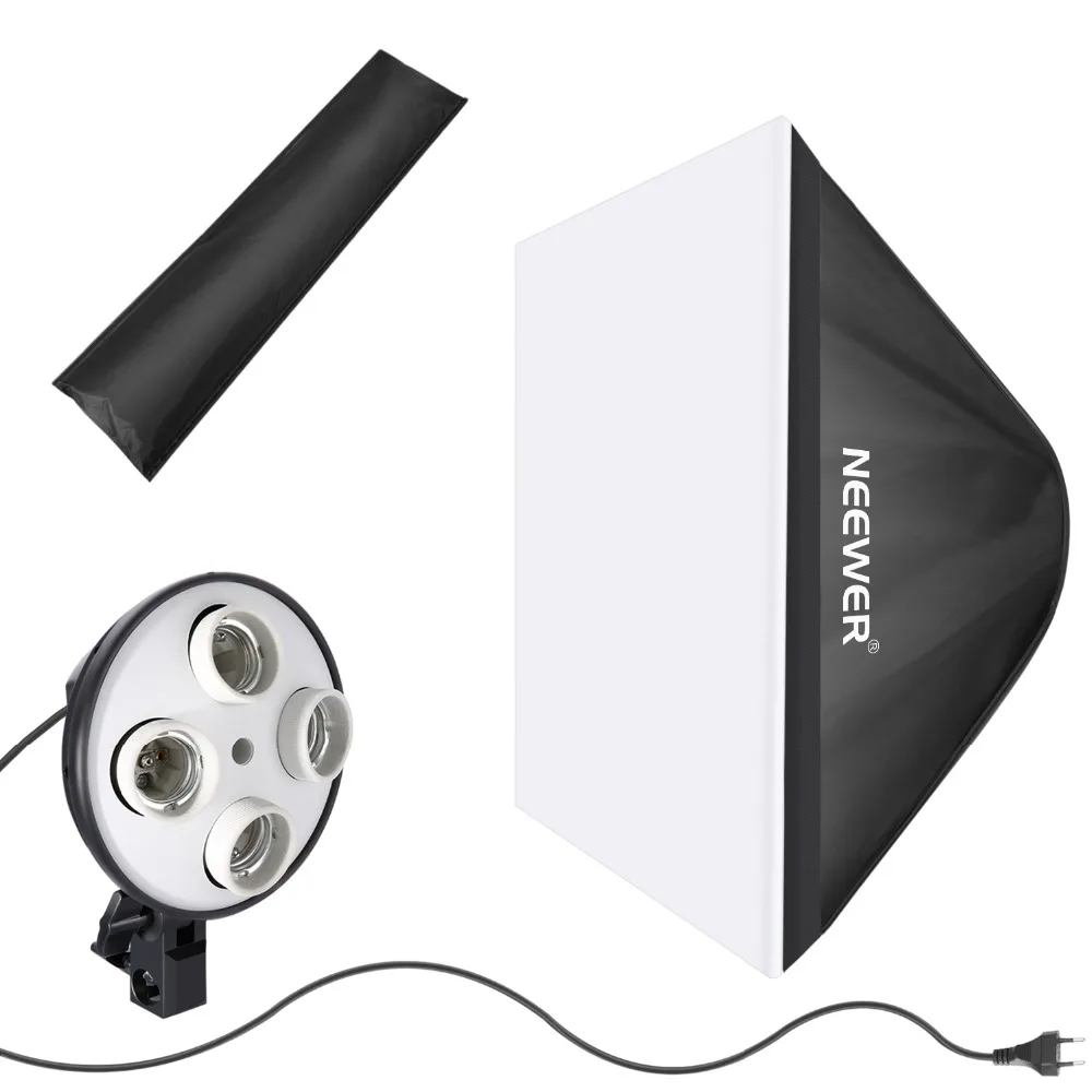 Neewer фотостудия фотография 19 7x25 6 дюйма светильник Отражатель софтбокс с 4