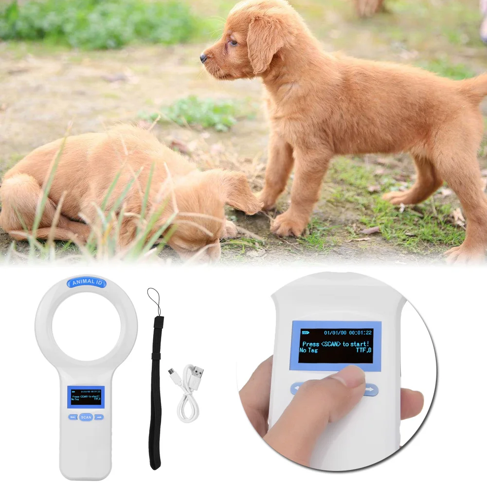 Портативный Rfid-сканер для считывания ушных бирок 134 2 кГц |