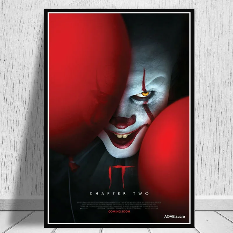 Фотообои с изображением страницы 2 Pennywise фильма ужасов II картина рисунком Картина