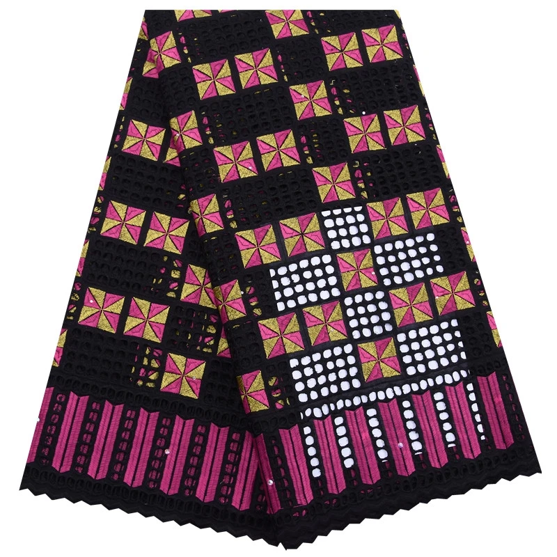 Мягкие отверстия африканская швейцарская вуаль кружево в Швейцарии удобная