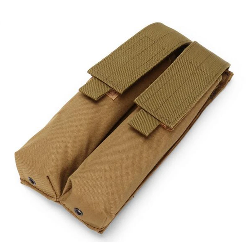 Airsoft Molle двойной P90/UMP военный подсумок Coyote Tactical TAN BK CP ACU OD Лесной Камуфляж - Цвет: Tan