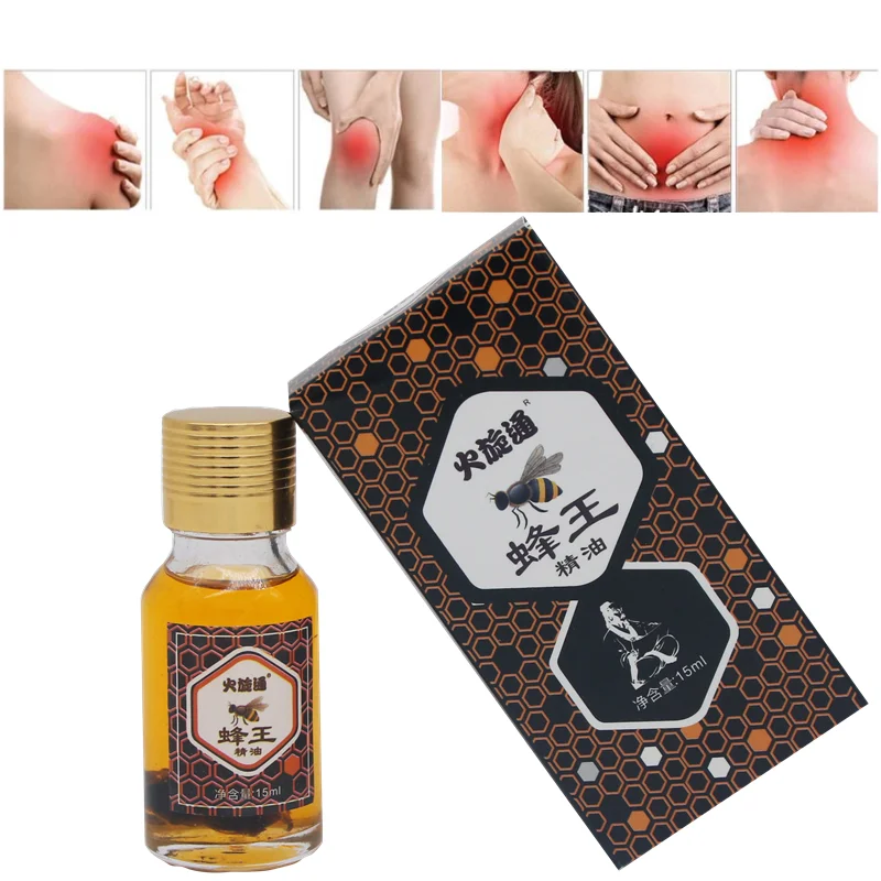 

Queen Bee Essential Oil 15ml Palm Moxibustion Oil Tendons Essential Oil for Treatment of Cervical Spine Lumbar and Leg Pain