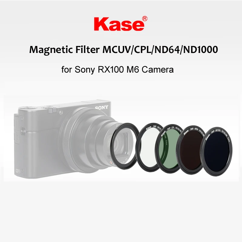 Kase Магнитный многослойный УФ MCUV/CPL/ND1000 ND3.0/ND64 ND1.8 фильтр нейтральной плотности для