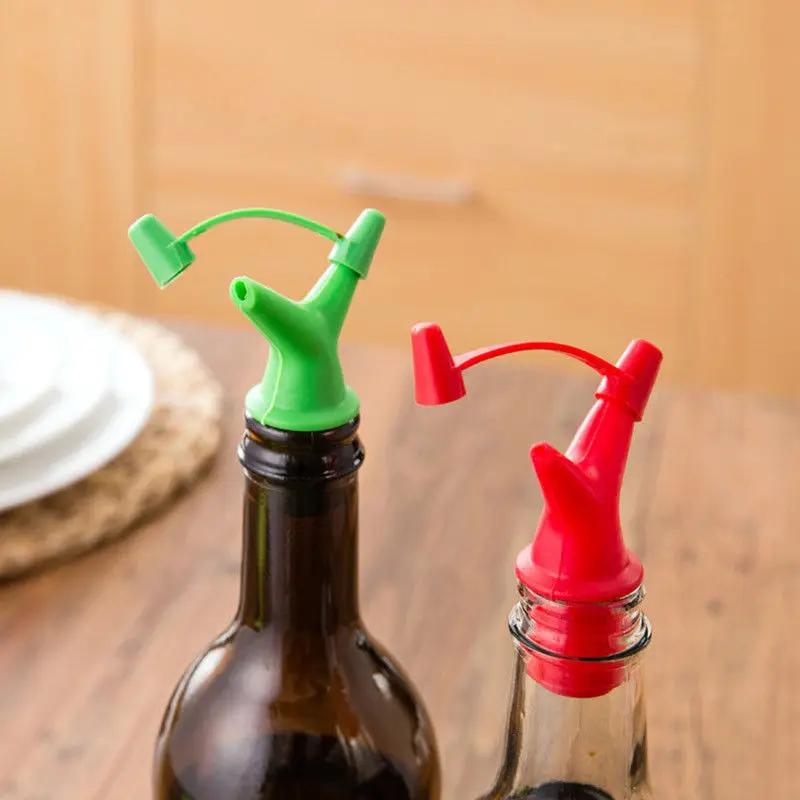 

DIY Double Stopper Liquid Deflector Headed Plug Kitchen Tools Bottle Mouth Sauce