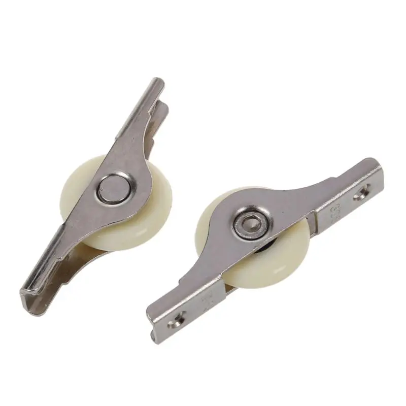 6PCS White Doors Window Single Nylon Sliding Roller Pulley Wheel 62mm Length | Обустройство дома