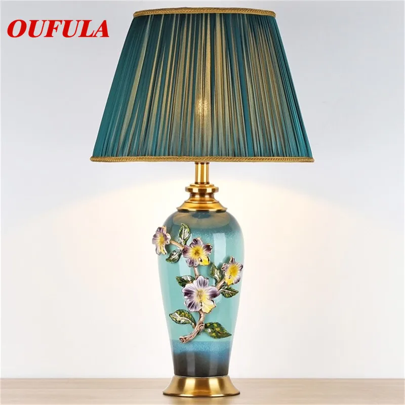 

DLMH Ceramic Table Lamps Desk Luxury Modern Contemporary Fabric for Foyer Living Room Office Creative Bed Room Hotel