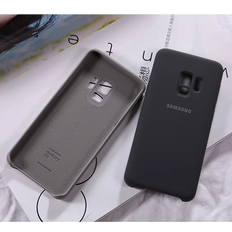 Чехол для телефона Samsung Galaxy S9 Plus + G965 SM-G965F G965FD G960 SM-G960F чехол из жидкого силикона