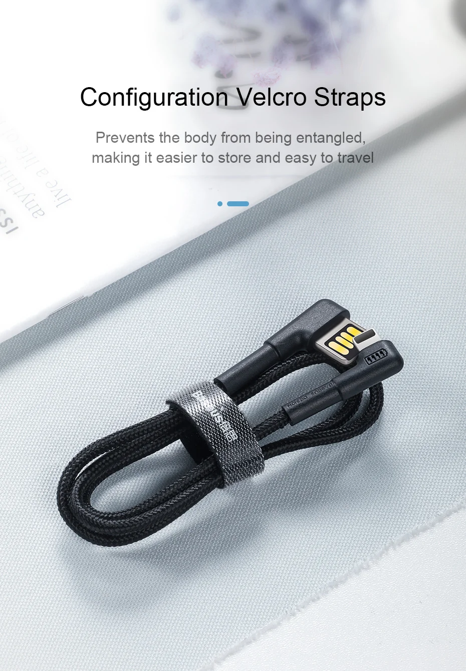 Baseus USB кабель для iPhone XR Xs Max 8 7 Plus 2.4A Быстрая зарядка светодиодный светильник локоть Зарядное устройство USB кабель для передачи данных для мобильного телефона
