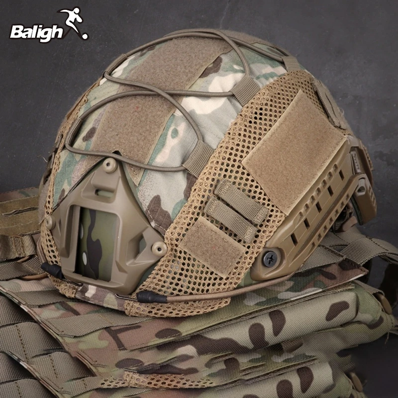 Balight Airsoft CS Hunting Helme Tactical Military Combat Helmet Cover CS Wargame Sport Helmet Cover Ops-Core Type Fast Helmet