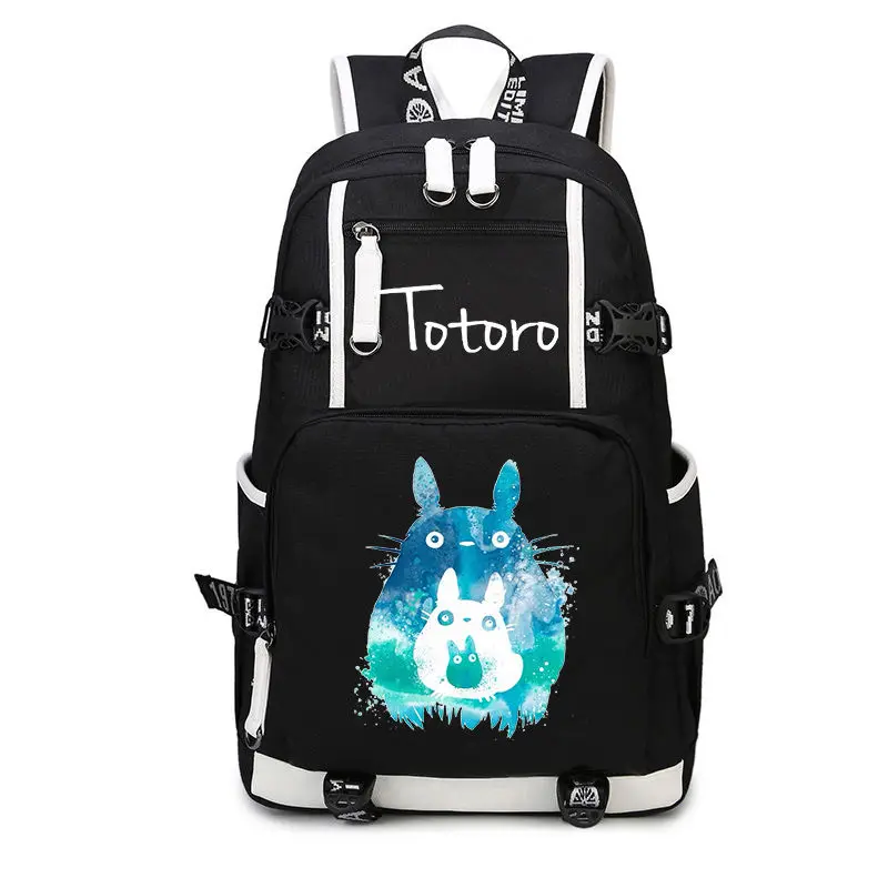 

Рюкзак с рисунком аниме Мой сосед Тоторо для детей, школьная сумка, сумка для ноутбука для мальчиков и девочек, водонепроницаемый многофунк...