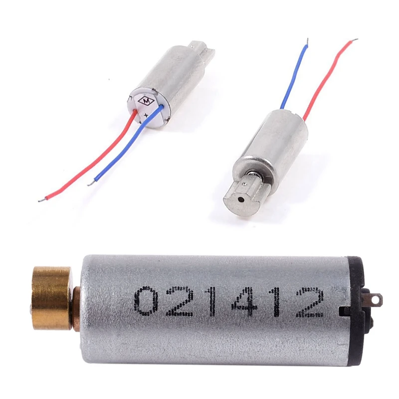 

1X DC 1.5-6V 1750-7000RPM Output Speed Electric Mini Vibration Motor Silver+Gold & 2Pcs DC 1.5V-3V 6Mm X 12Mm Mini Coreless Vibr