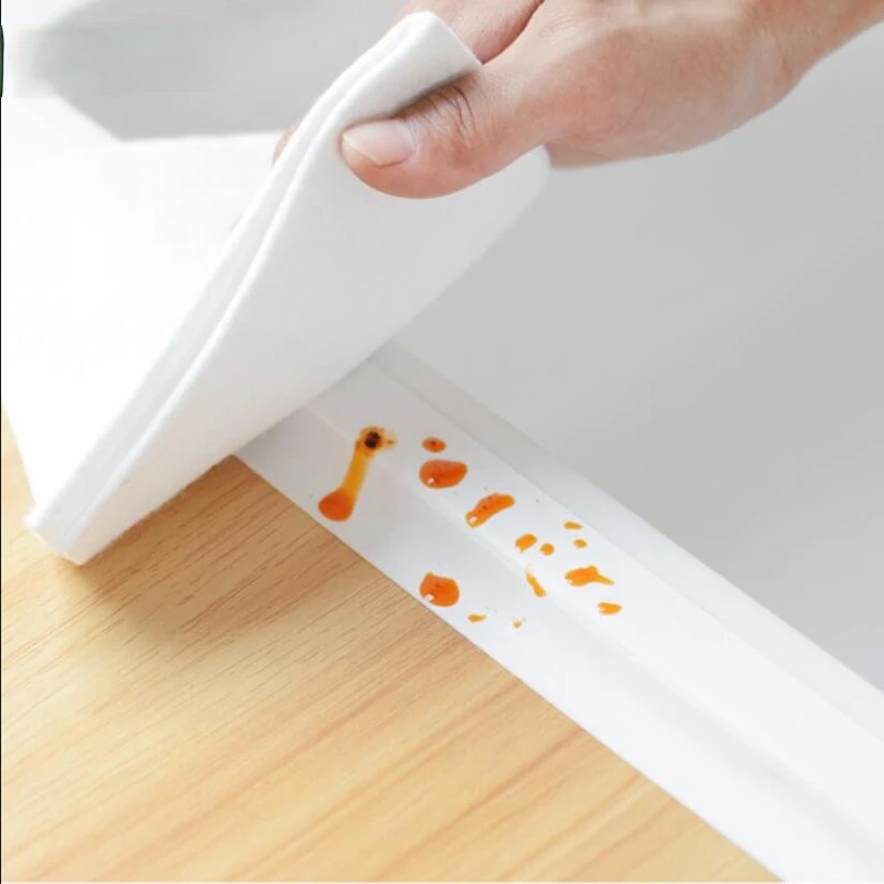 Белая самоклеящаяся кухонная настенная наклейка из ПВХ s-образный уплотнитель