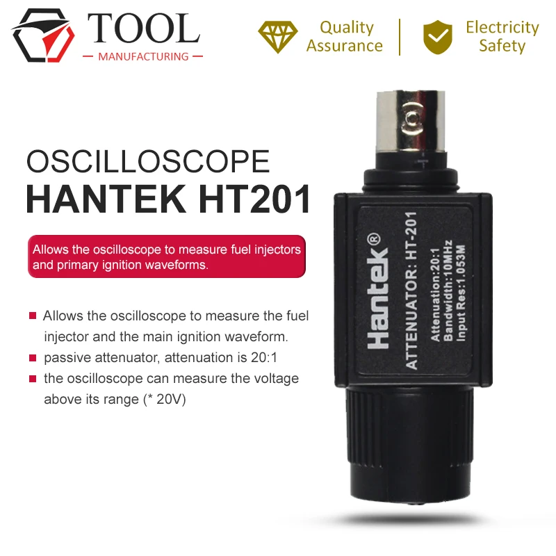 Hantek HT201 осциллограф 20:1 пассивный аттенюатор 300 в Max для Pico Hantek сигнала Attenuator10MHz пропускной способности HT201 интимные аксессуары