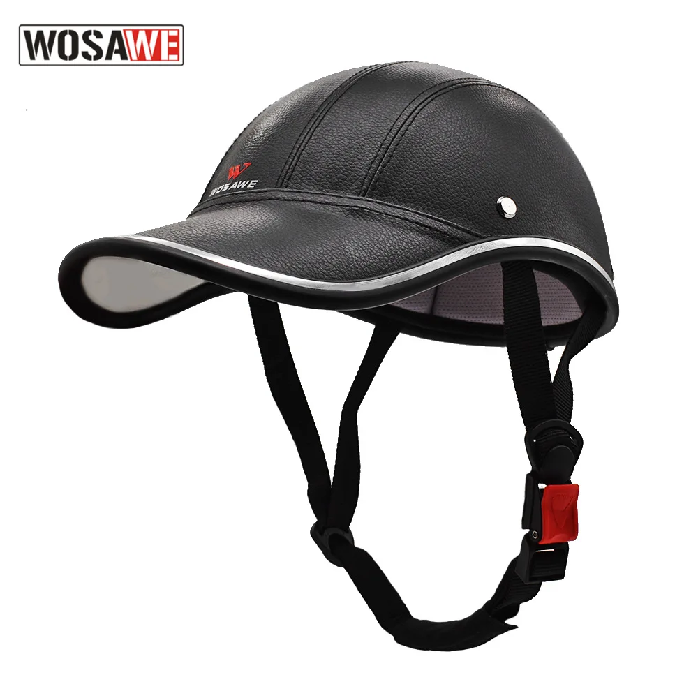 

WOSAWE унисекс мотоциклетный полушлем бейсбольная кепка велосипедный полулицевой шлем Защита от УФ-лучей мотоциклетная твердая шляпа Женска...