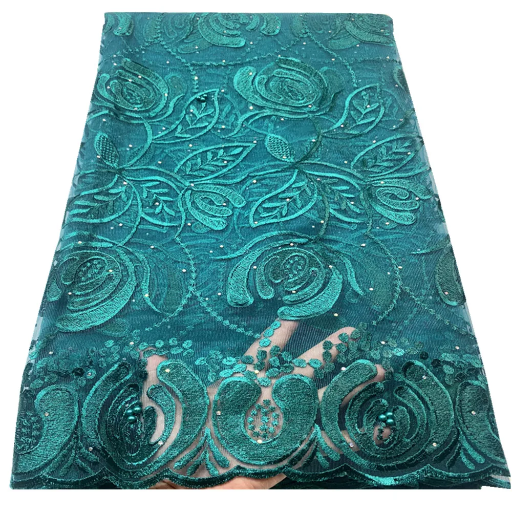 

Нигерийская африканская кружевная ткань с блестками, новейшая французская сетчатая органза, кружевная ткань 2021, высококачественное кружев...