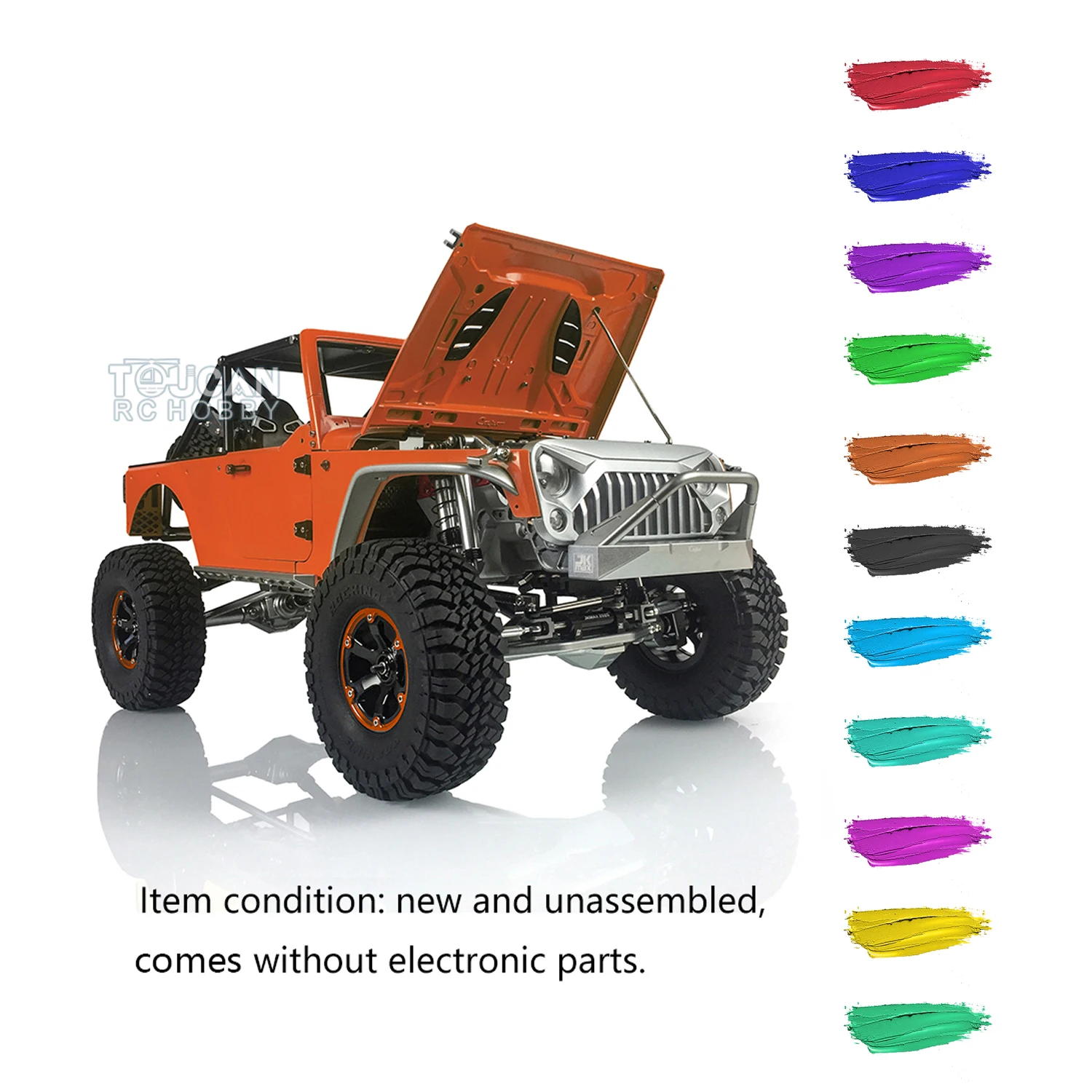 

Ограниченная серия Capo 1/8 JKMAX Металл Рок Гусеничный автомобиль RC гоночный автомобиль модель с 336 колесная база шасси разобранный комплект ...