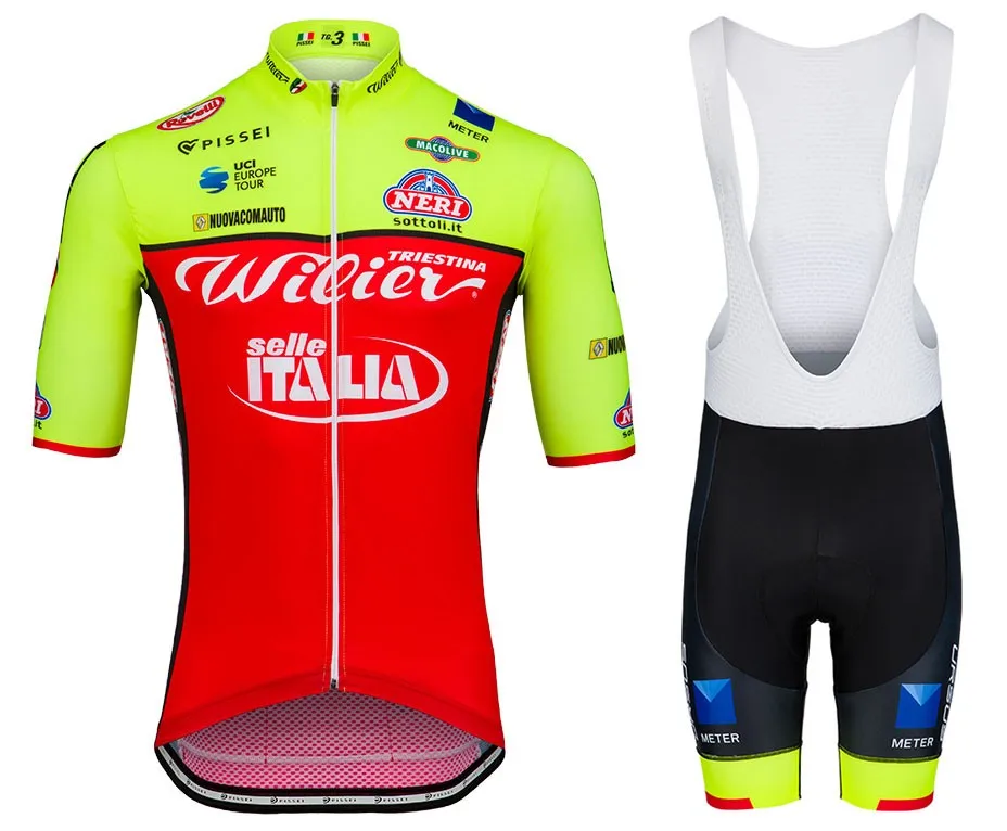 Wilier Triestina короткий рукав Велоспорт Джерси нагрудник НАБОРЫ MTB велосипед одежда