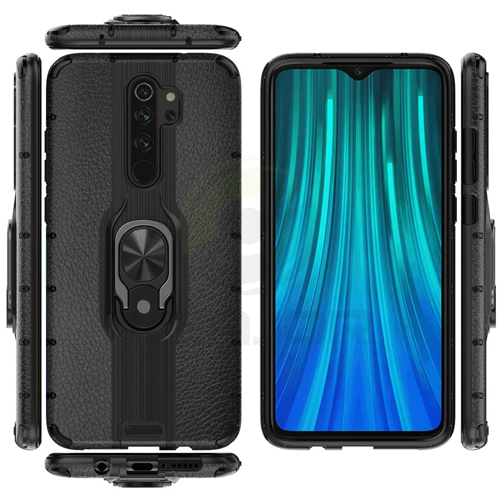 Чехол для Xiaomi Redmi Note 8 Pro, чехол, металлическое кольцо, держатель, чехол, ударопрочный защитный бампер для Redmi Note 8, Note8 Pro, чехол с кольцом