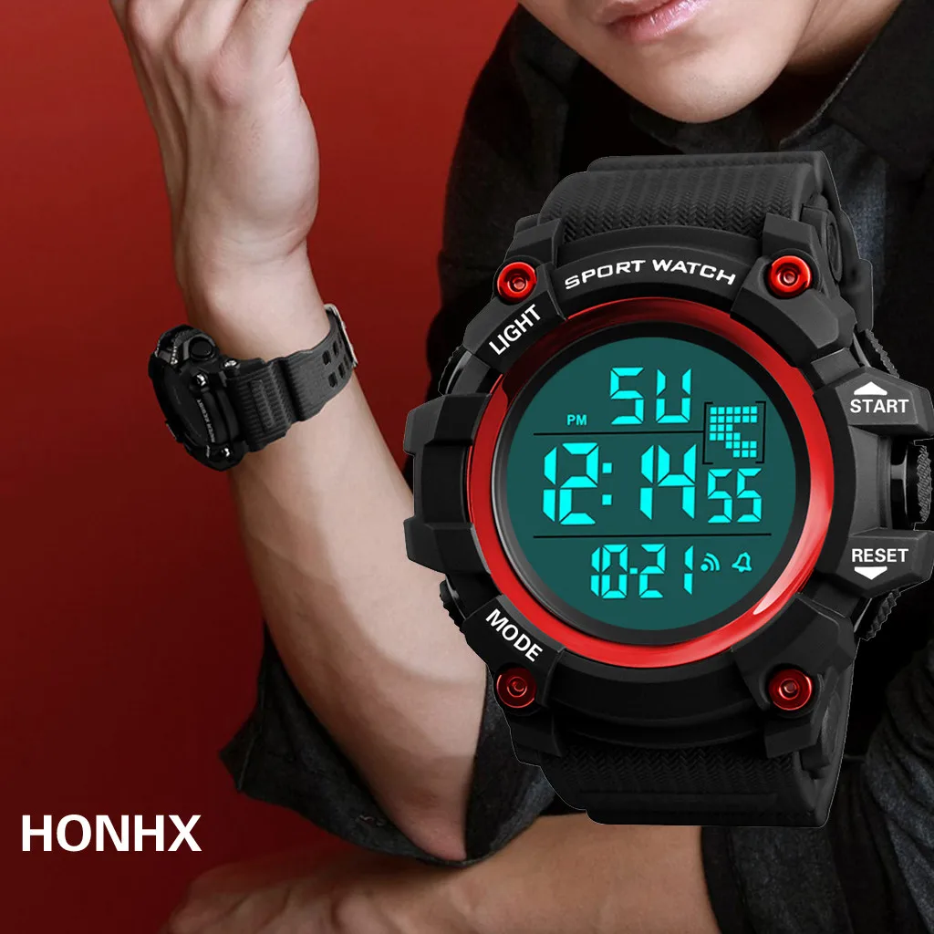 

Sports Casual Men's Watches Luxury Digital Outdoor Man Watch Waterproof Led Electronic Men Wristwatch Clock Relogio Masculino