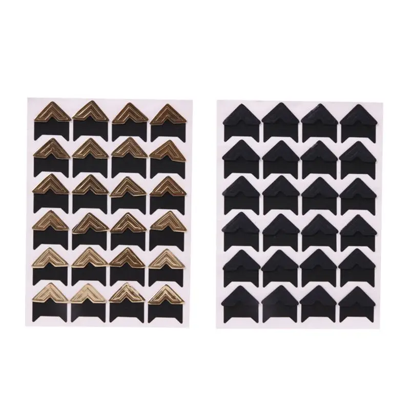 

10 Sheets Photo Corners Self Adhesive Stickers, Photo Mounting Paper Corner Stickers for DIY Scrapbook Albums N1HD