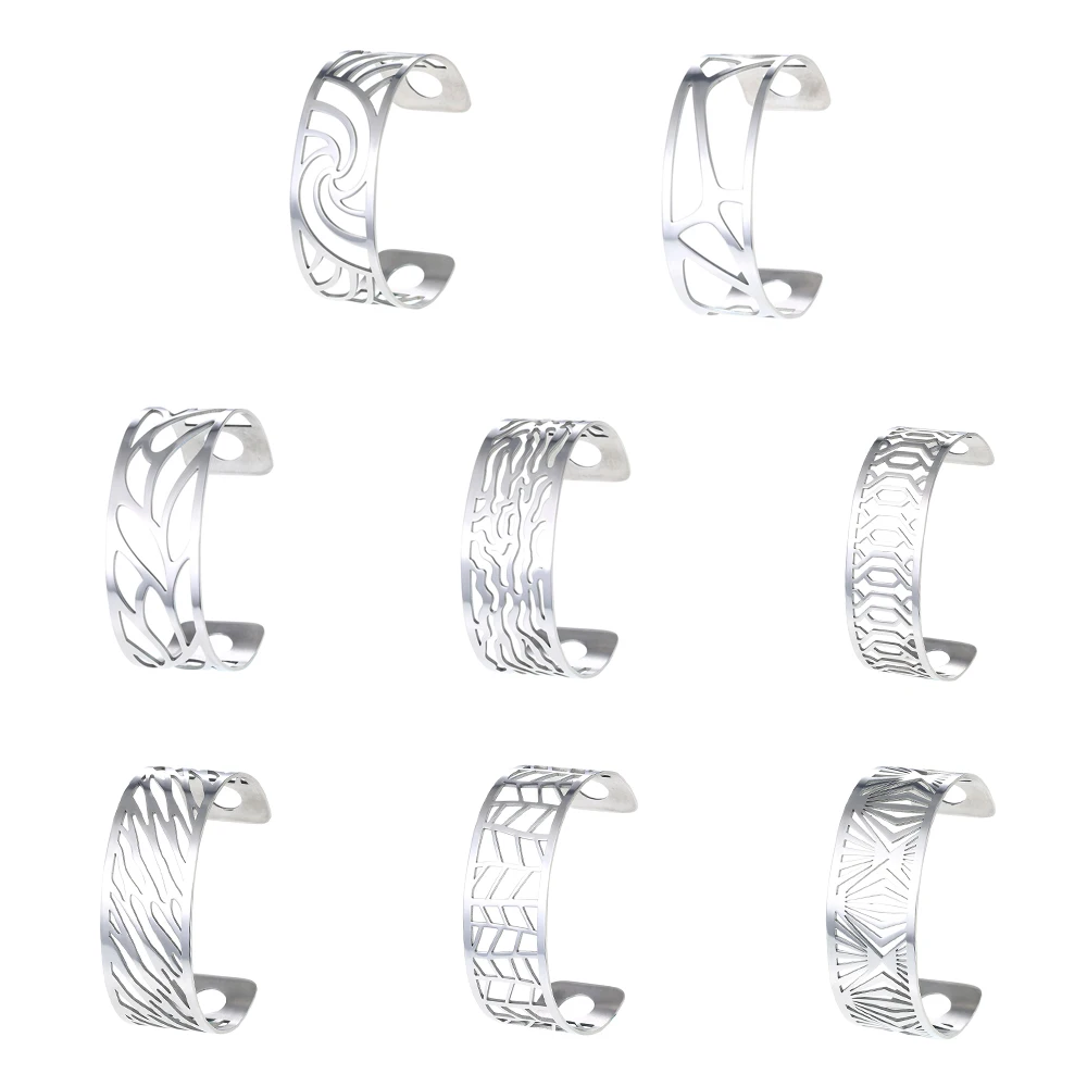 Сменные браслеты Cremo для женщин Реверсивные Полосатые Кожаные из нержавеющей