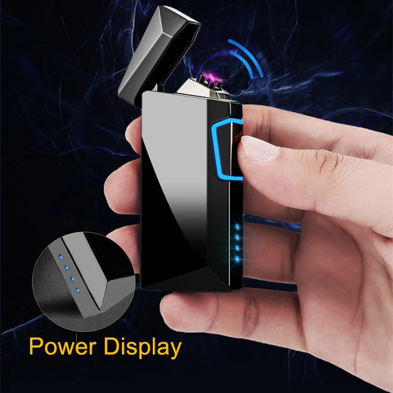 Дуговая Зажигалка двойной крест электрические с USB перезаряжаемая ветрозащитная Зажигалка без пламени для свечи пожарной сигареты открытый в помещении 30 шт