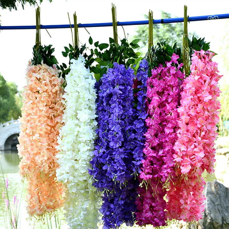 12 шт. белые свадебные цветы из ротанга для невесты Гирлянда свадьбы декор