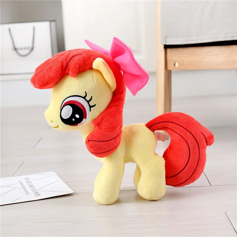 

Unicorn Peluche Brinquedos Apple Bloom Horse Plush Doll PP Cotton Stuffed Animals Kids Toys 25CM