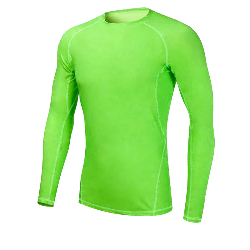 

Fitness T-shirts Quick Drying Shirt Gym Clothing Skinny Compression Shirt Running Sport Jersey Long Sleeve Male Shirt Sportswear