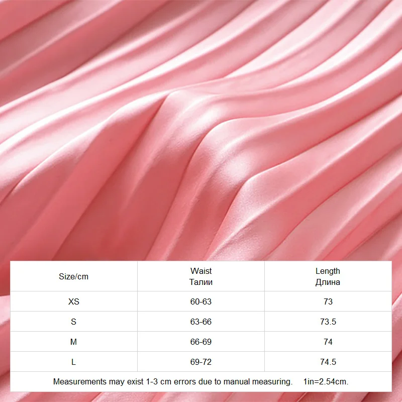 

Skirts Womens 2020 High Street Fashion Satin Pleated Skirt Women Summer Side Zipper High Waist Midi Skirt Jupe Femme Falda Mujer