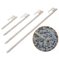 304 stainless steel tent stakes 6pcspack ultralight tarp nails hammock pegs for hard ground rock granite