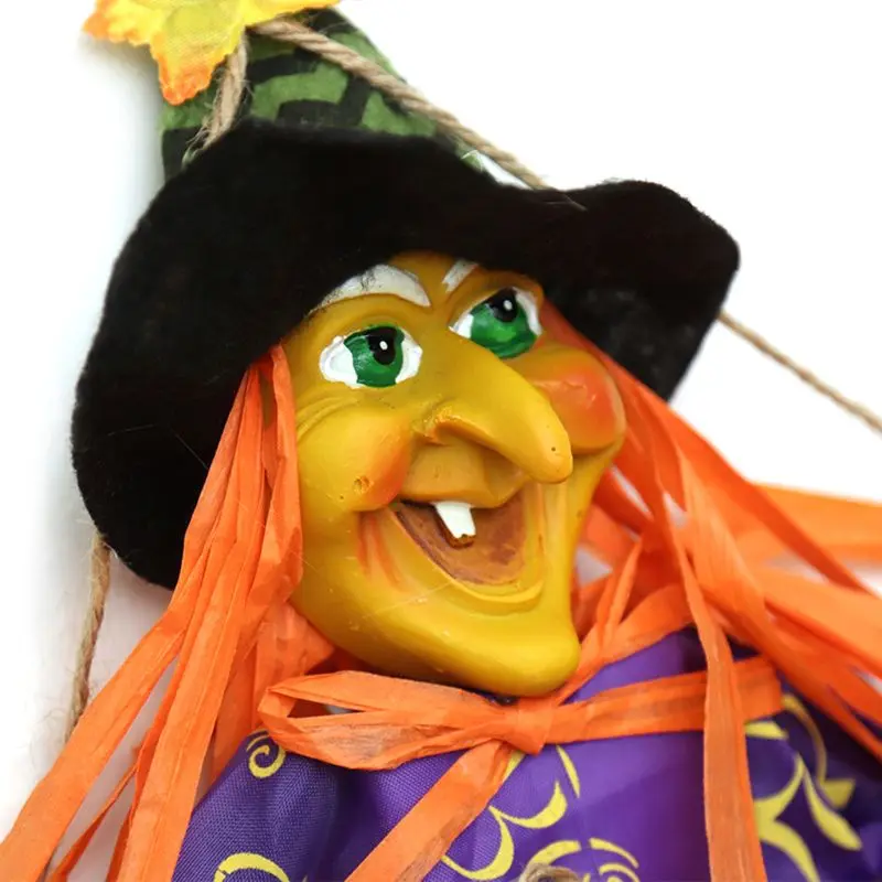 

Halloween Decoration Hanging Horror Witch Doll Pendant Ornaments for Party Garden Holiday Lawn Patio Decor