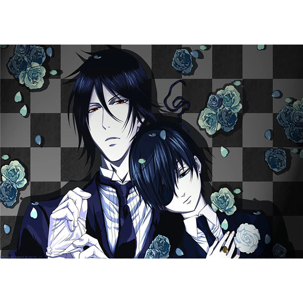 

Hd Домашнее украшение холст картина черный Батлер картины настенные художественные принты модульный японский аниме без рамки постер для го...