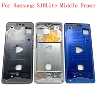 housing middle frame lcd bezel plate chassis for samsung s10 lite g770f phone metal middle frame replacement parts