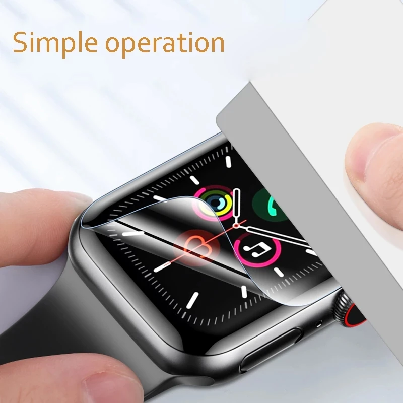 Защитная пленка для экрана прозрачная полная защитная iWatch 4 5 6 7 SE 40 мм 44 не