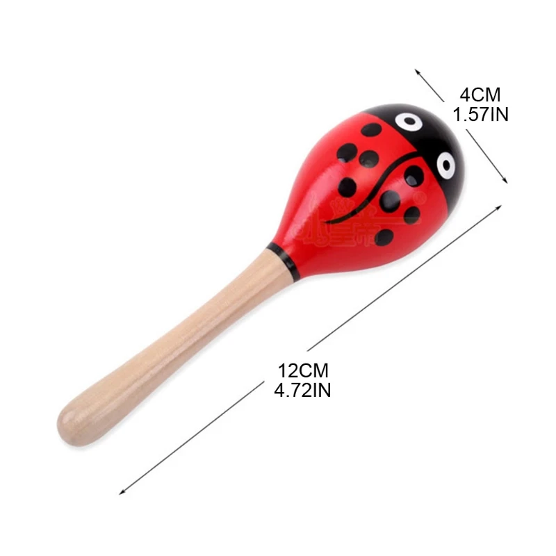 

Mini Wooden Rattles Egg Shaker Kids Musical Party Favor Kid Baby Shaker Sand Hammer Toy (Random Color Pattern)