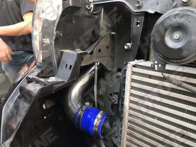 Анодированный алюминий комплект трубок радиатора для Hilux Revo 2.4L 2.8L 1GD дизельный-ON
