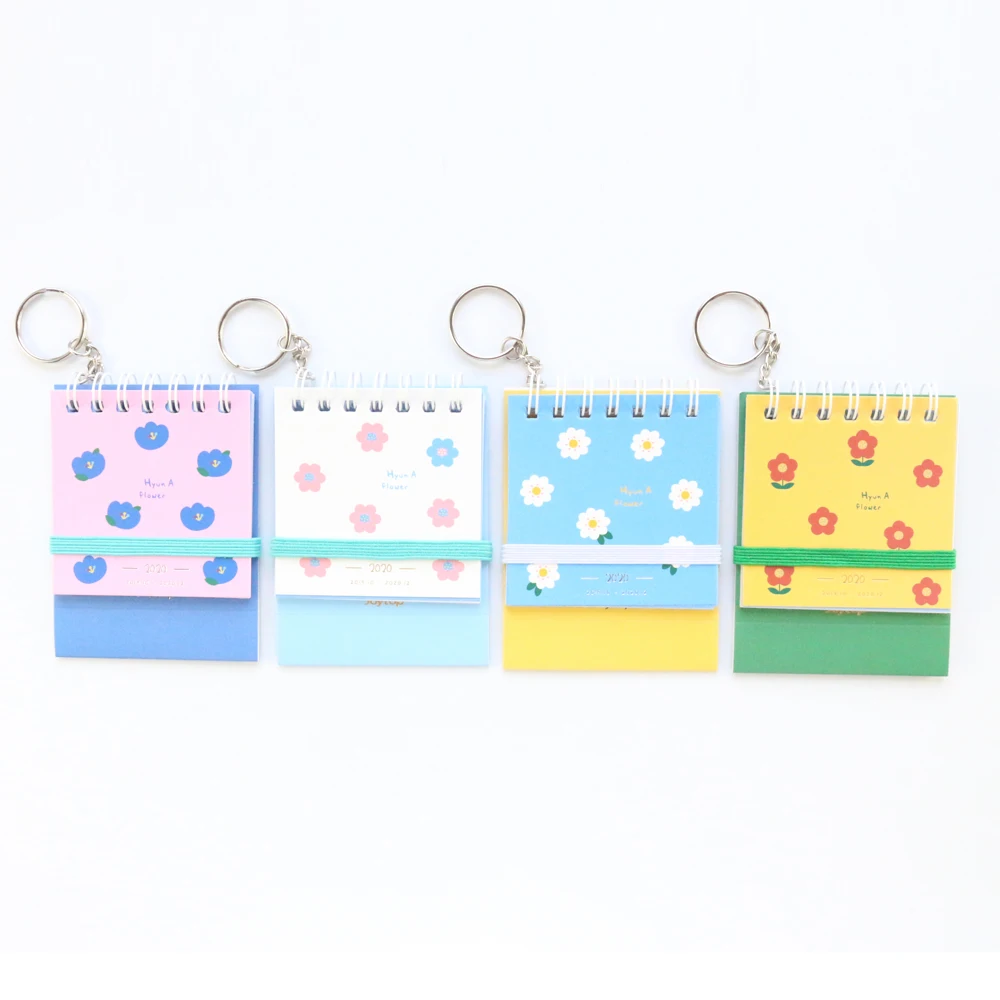 Domikee новый милый мини 2020 год карманный календарь офис школа студент цветочный
