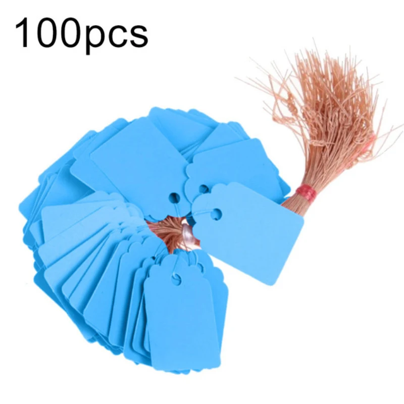 

100Pcs Gardening Tags Hanging Plant Markers DIY Seedlings Labels Hang Tags Colorful Garden Flowers PVC Tags Garden Tools