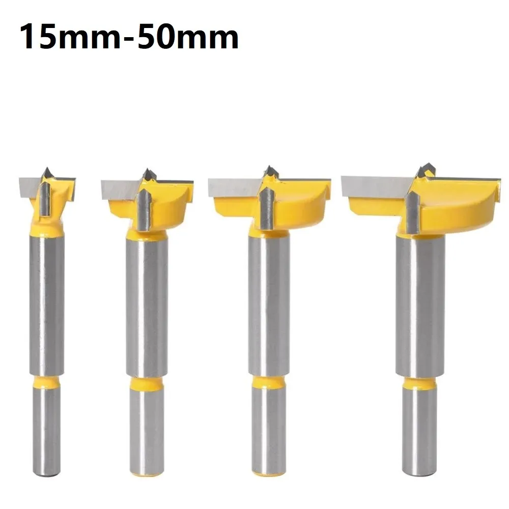 

1pc YG6 Alloy 45# Carbon Steel 15-50mm Drill Bits Lengthen Auger Wood Hole Saw Bit Suitable For Woodworking Drill Tools