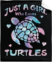 nagasena just a girl who loves turtles blanket warm bed throws for sofa and petultra luxurious warm and cozy for all seasons