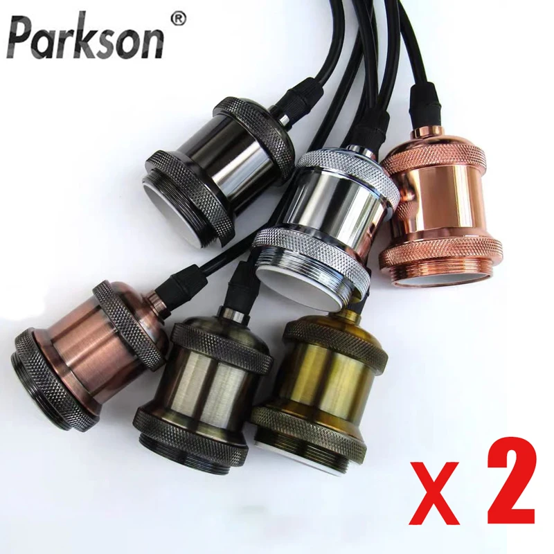 Винтажный E27 держатель лампы подвесные светильники Гнездо 90 в 265 винт