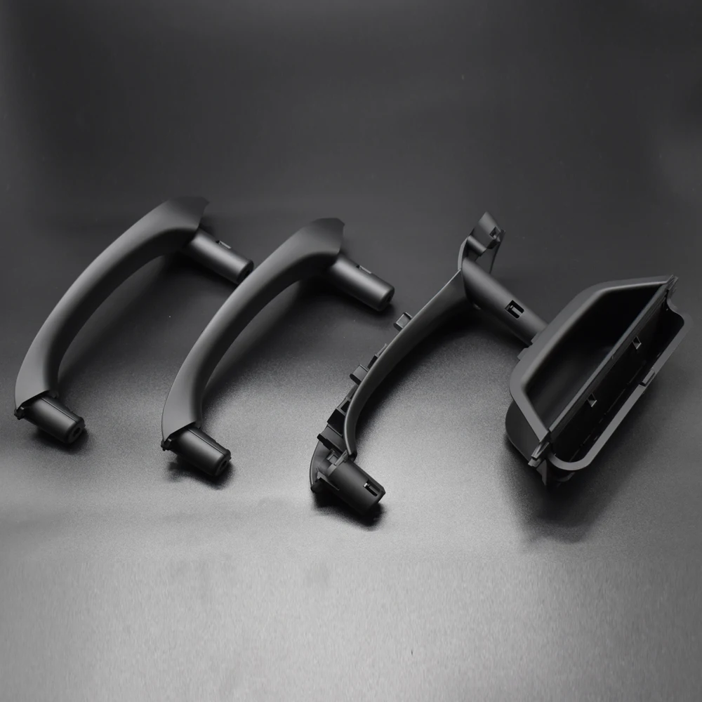 Черная автомобильная ручка LHD для передней и задней межкомнатной двери 4 шт.