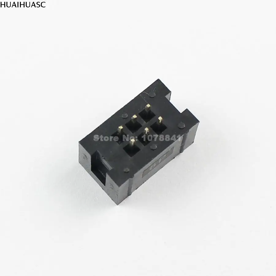 100 шт. 2 54 мм шаг 2x3 Pin 6 прямой мужской окутанный PCB Заголовка коробки разъем IDC |