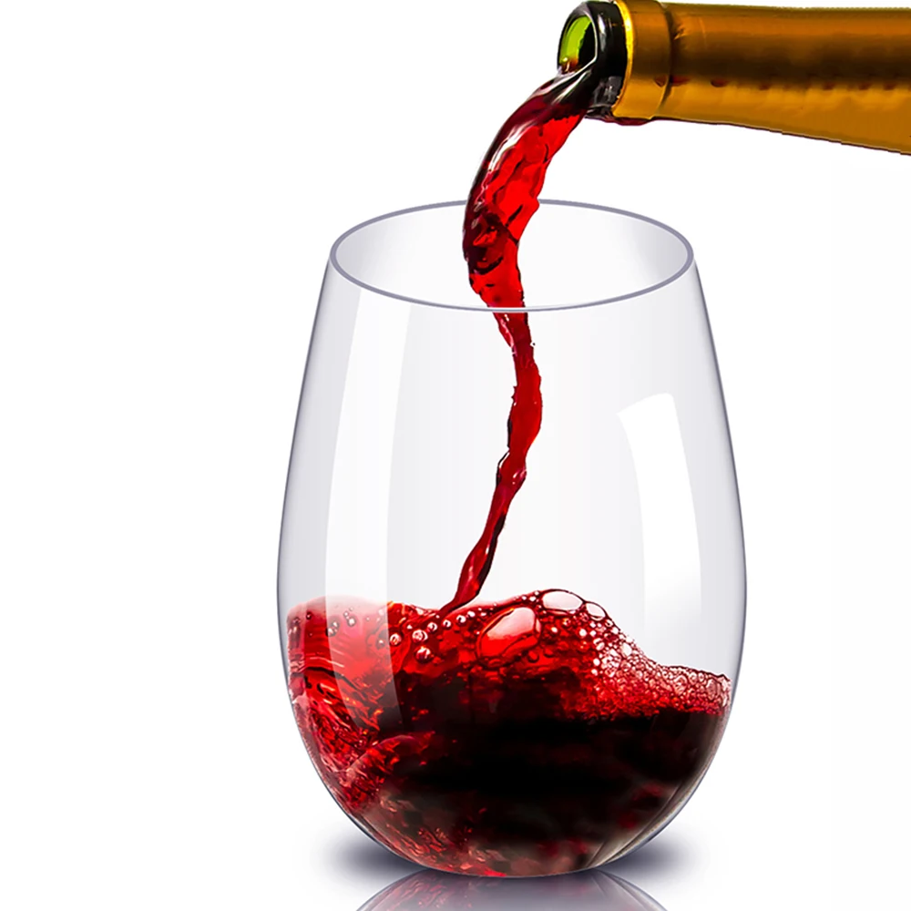 4 шт./компл. стакан для вина из небьющегося пластика небьющееся стекло PCTG красного