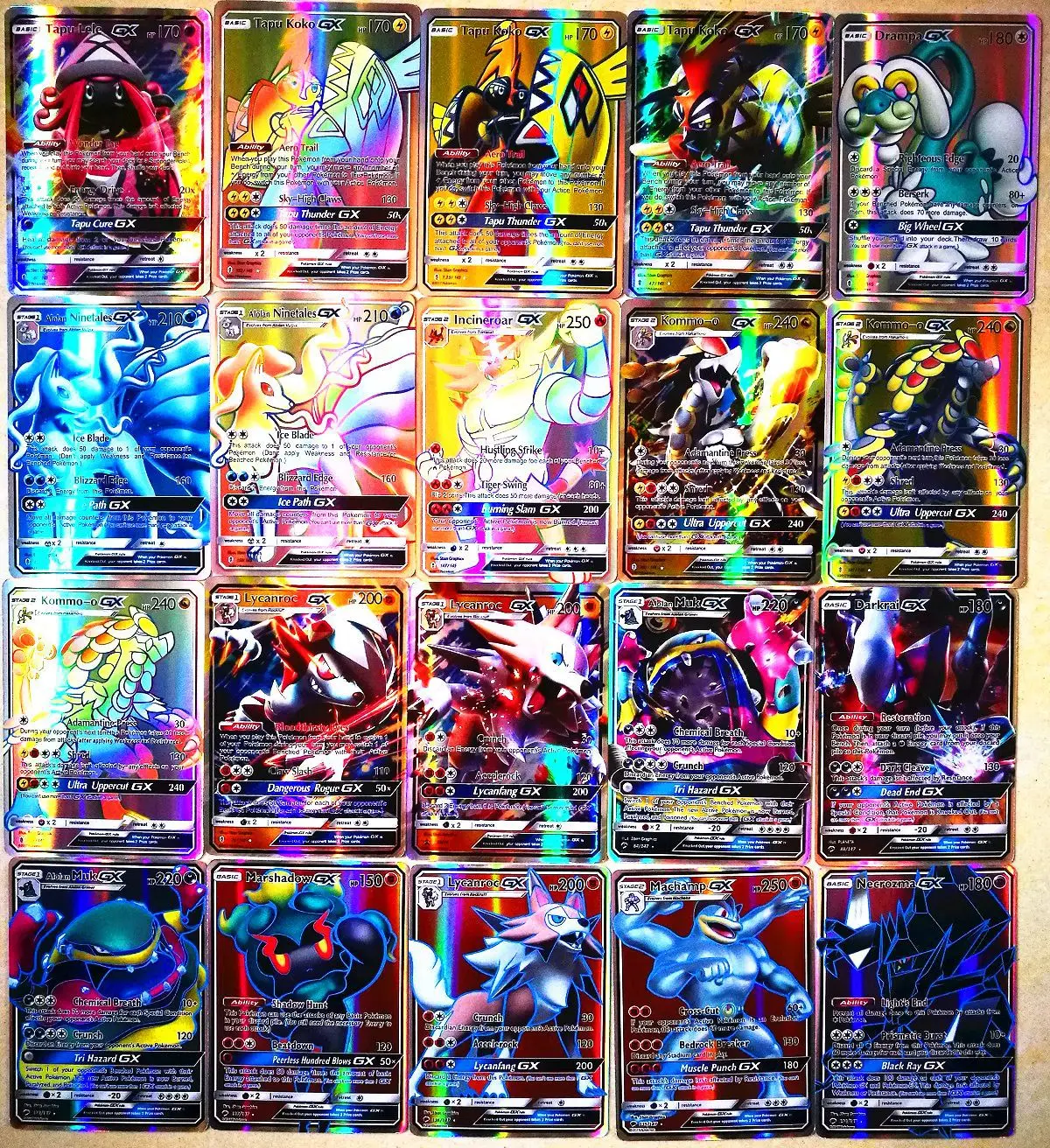 100 шт./компл. Pokemon TAKARA TOMY тренер GX EX GA боевые игрушки хобби Коллекционные вещи игра Коллекция аниме-открытки для детей