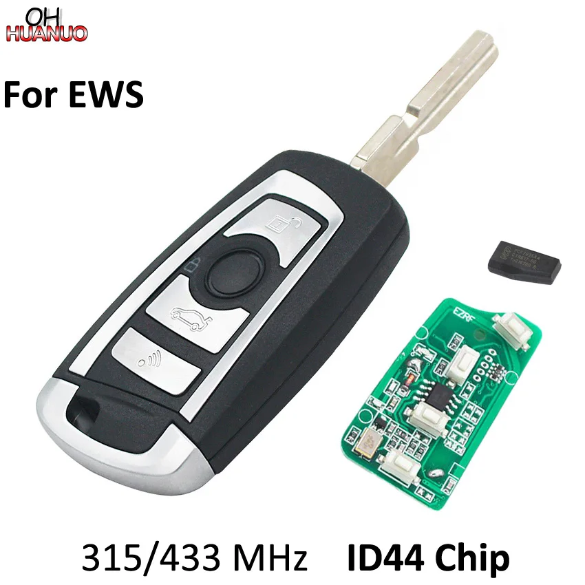 4 кнопки EWS модифицированный откидной дистанционный ключ брелок 315 МГц/433 МГц чип