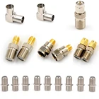 Один или 10 шт. F Тип гнездо SMA штекер прямой RF коаксиальный адаптер F разъем SMA конвертер